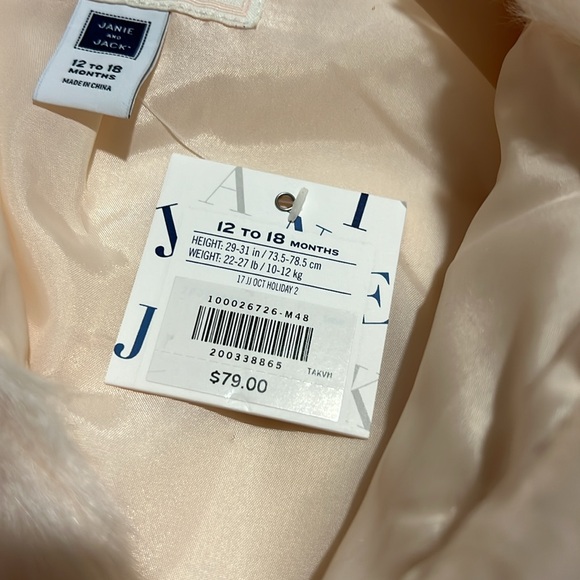 BNWT Janie and Jack coat size 12-18months - Picture 3 of 7
